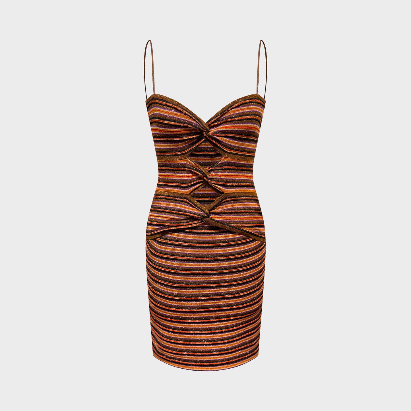 Cut-Out Striped Mini Dress Missoni 2000s