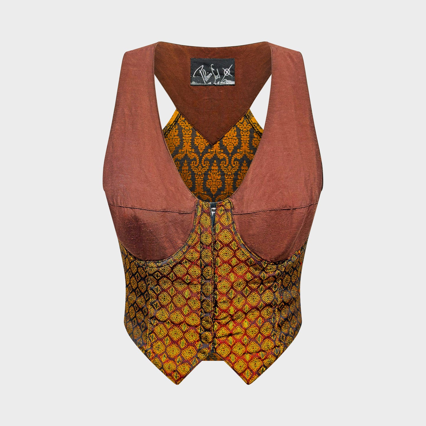 Brocade Bustier Halter Plein Sud SS 1990 "Les Gitans"