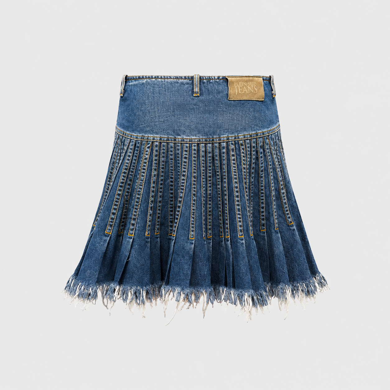 Denim Pleated Skirt Plein Sud SS 2003