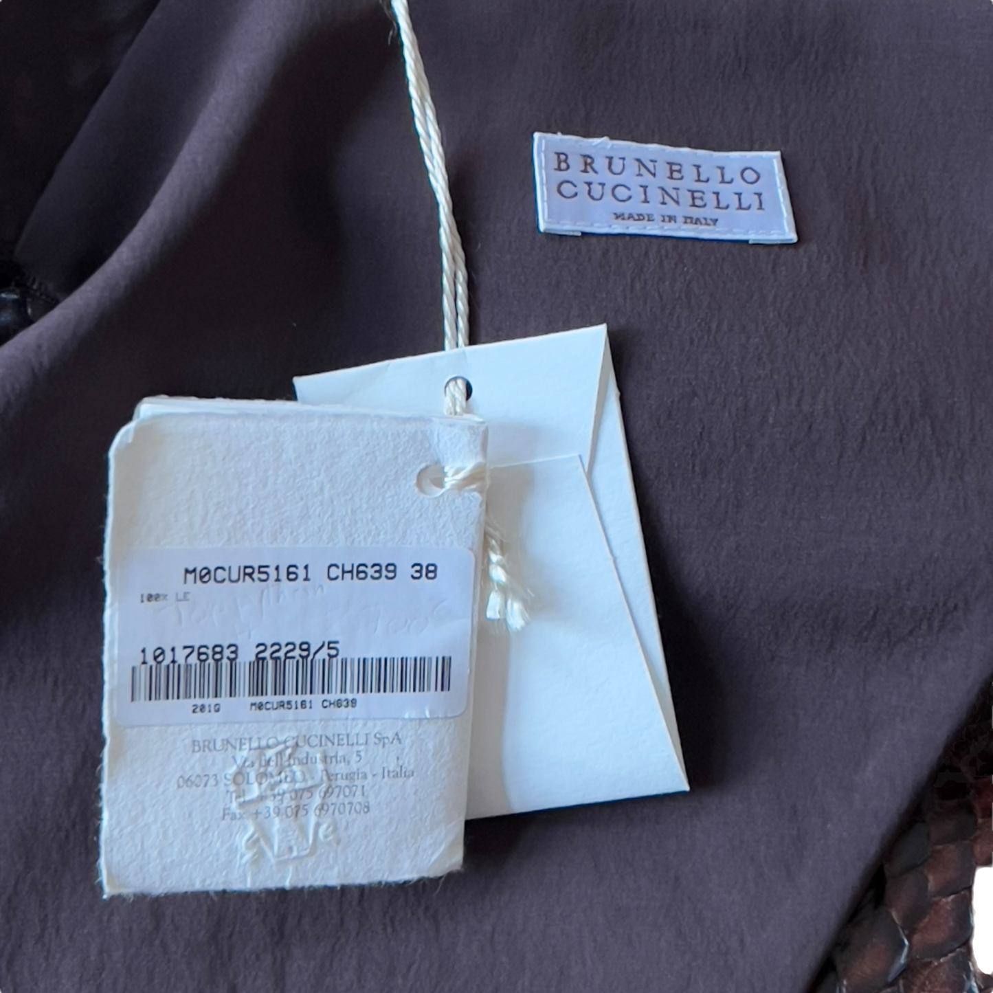 Brown Python Sleeveless Top Brunello Cucinelli