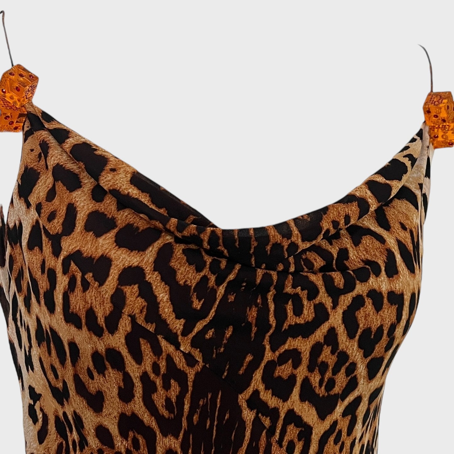 Cheetah Print Silk Dress Christian Dior FW 2004 by John Galliano