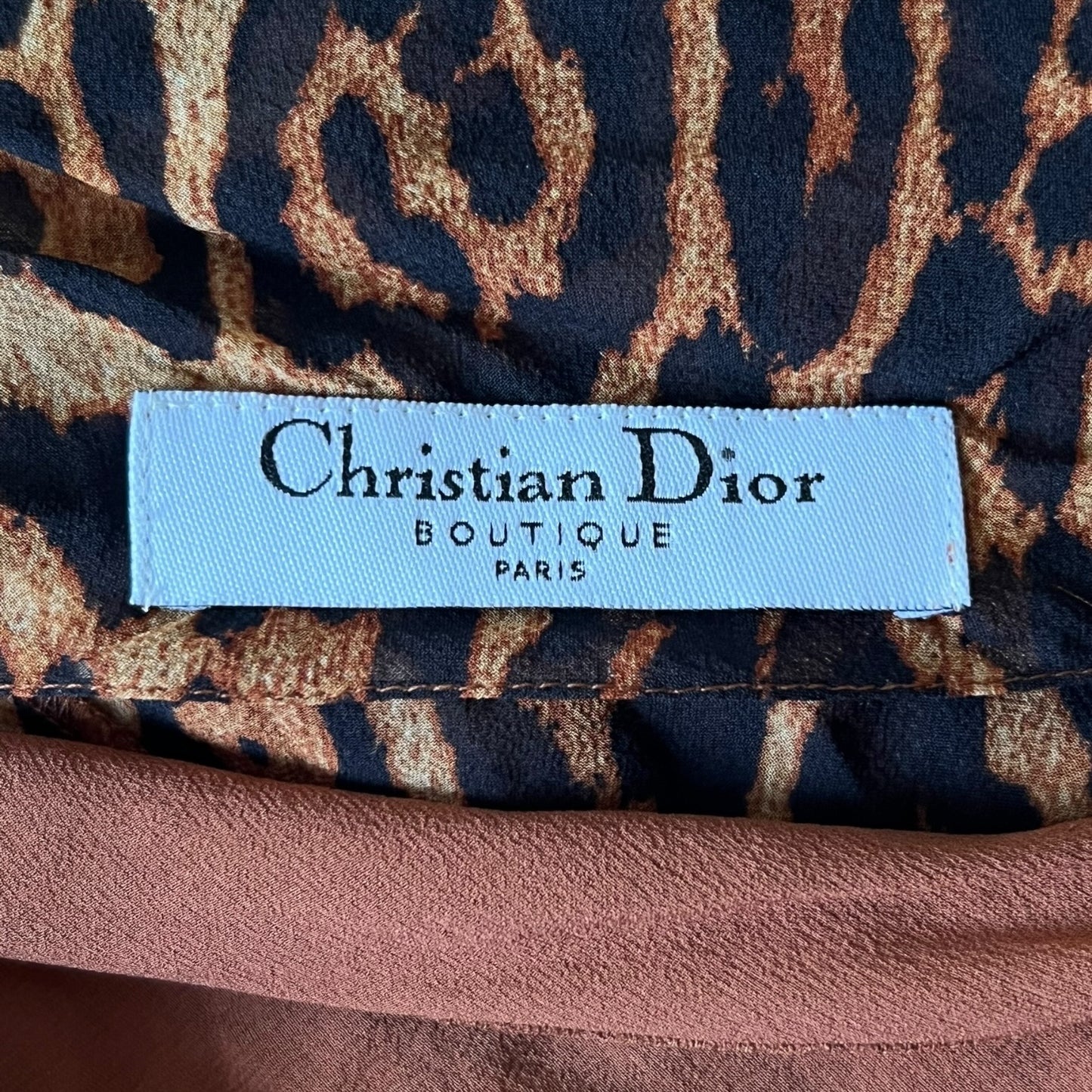 Cheetah Print Silk Dress Christian Dior FW 2004 by John Galliano