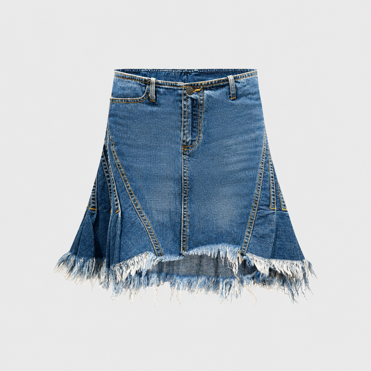 Denim Pleated Skirt Plein Sud SS 2003