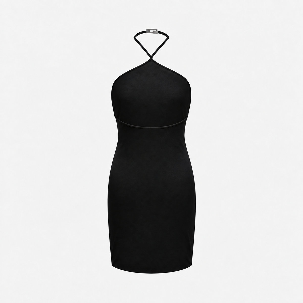 Black Bodycon Halter Mini Dress Gucci FW 1998 by Tom Ford