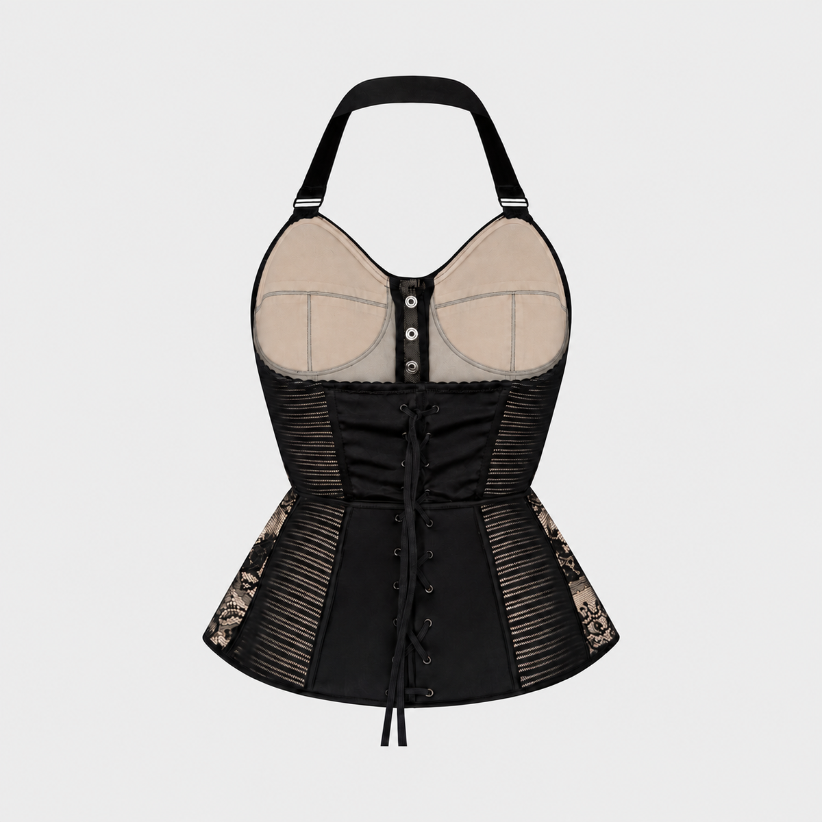 Black Lace Cone Bra Bustier Jean Paul Gaultier SS 1988