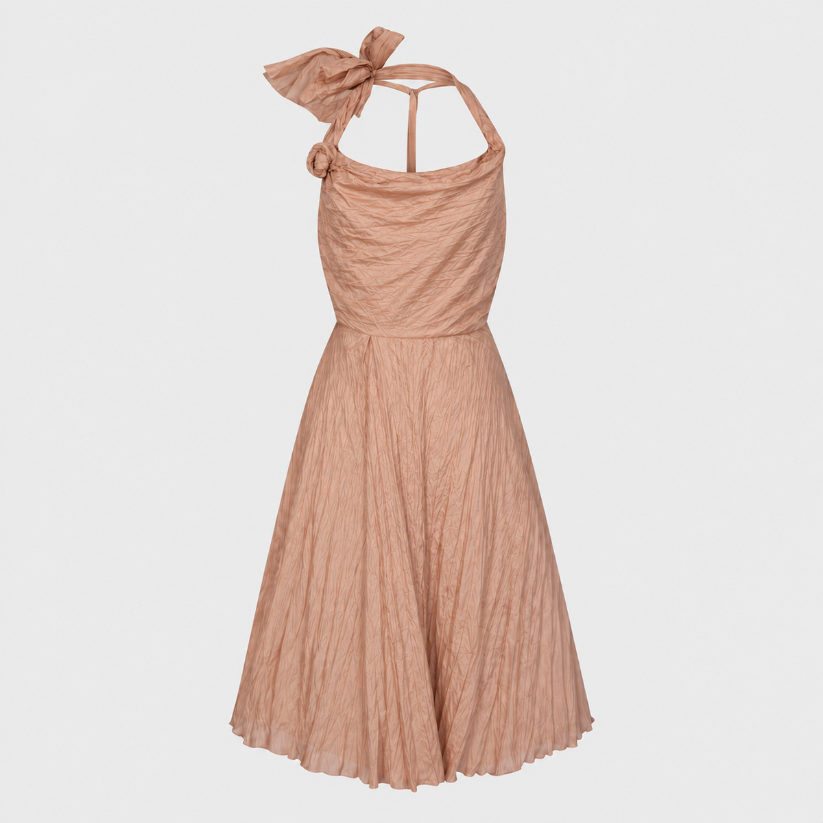 Nude Silk Dress Céline circa 2000