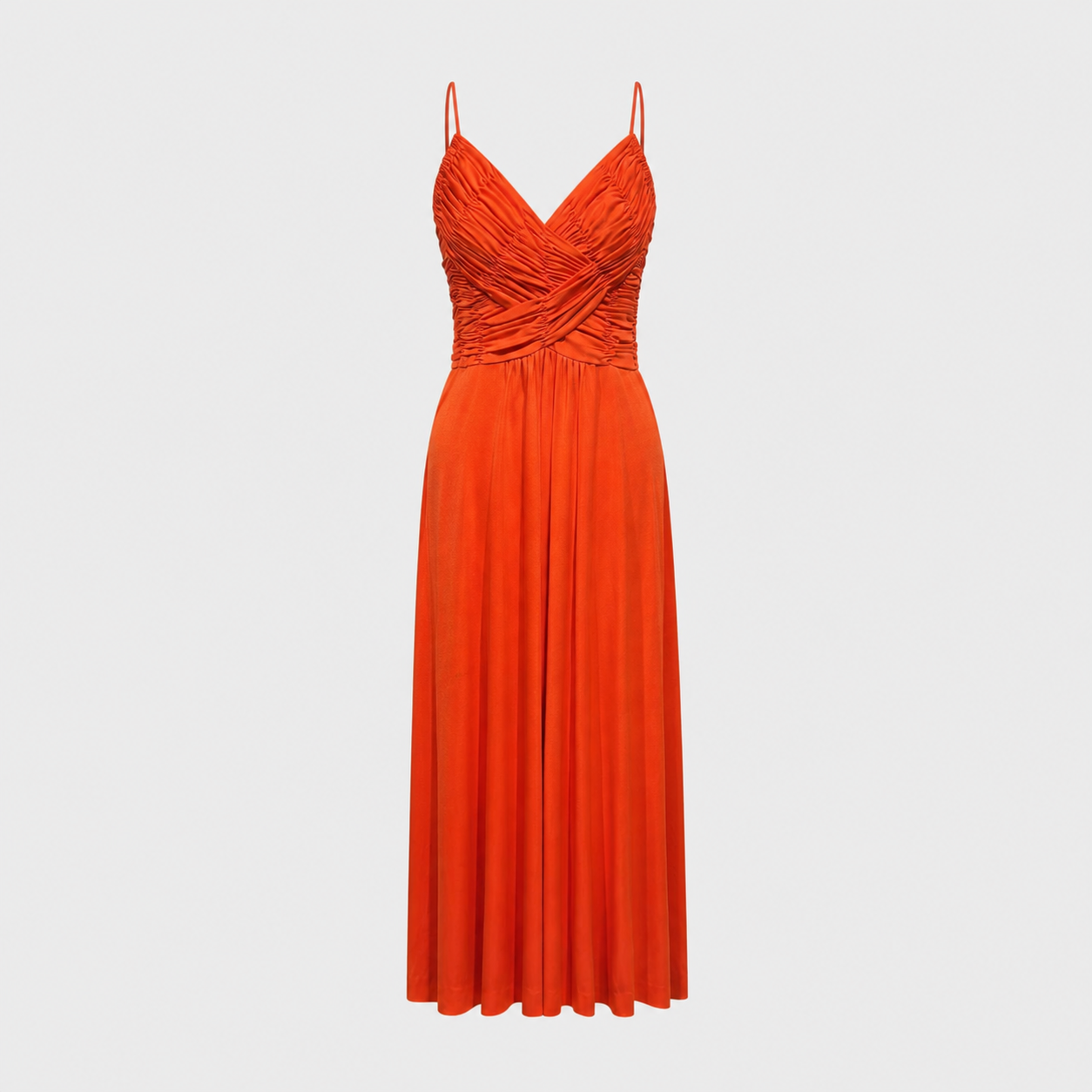 Ruched Jersey Maxi Dress Loris Azzaro 1973