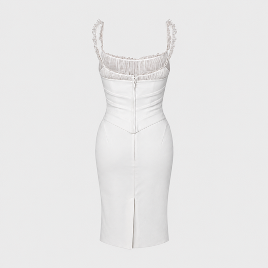White Corsetted Dress Thierry Mugler SS 1991