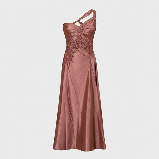 Pink Silk Embellished Gown Lolita Lempicka 2001