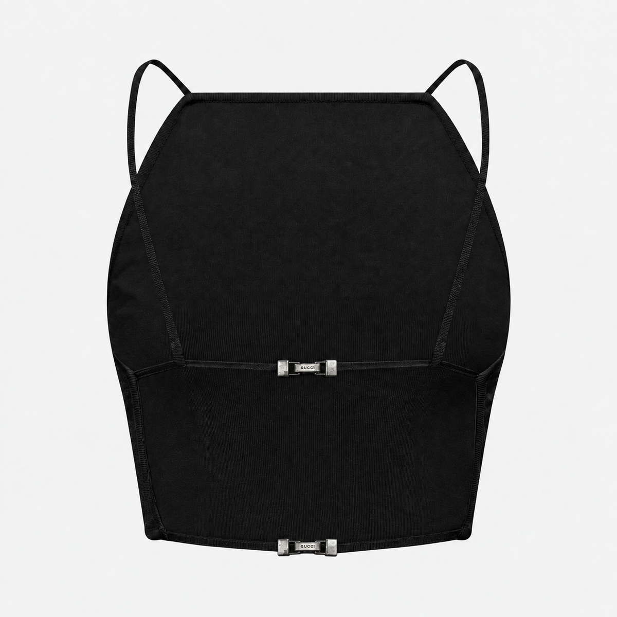 Black Buckled Tank Top Gucci SS 1998 by Tom Ford