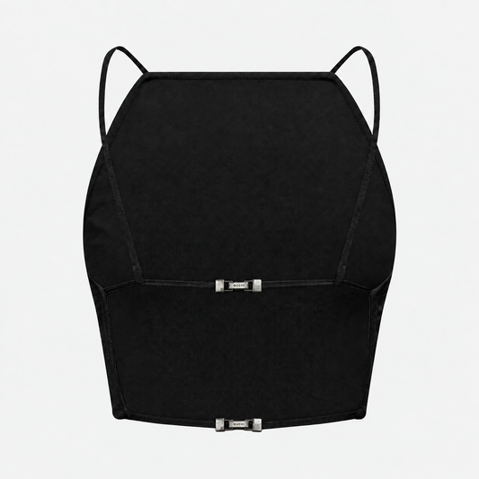 Black Buckled Tank Top Gucci SS 1998 by Tom Ford