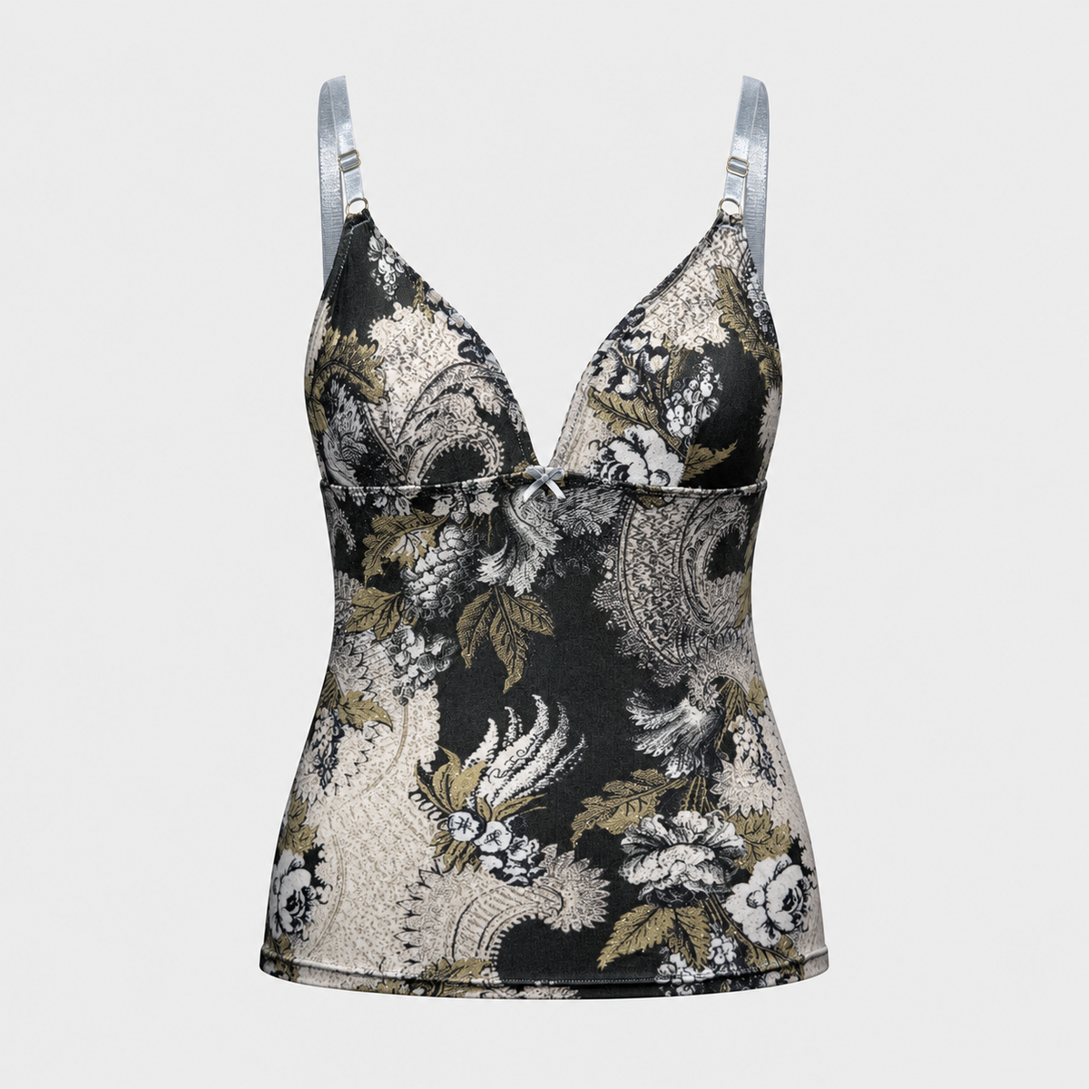 Green Floral Tank Top Roberto Cavalli FW 2001