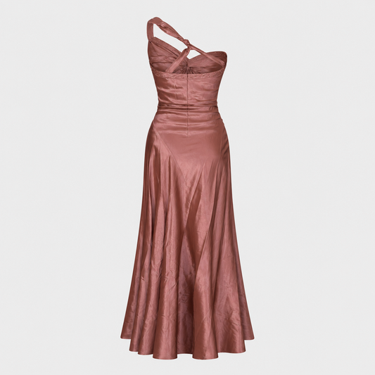 Pink Silk Embellished Gown Lolita Lempicka 2001