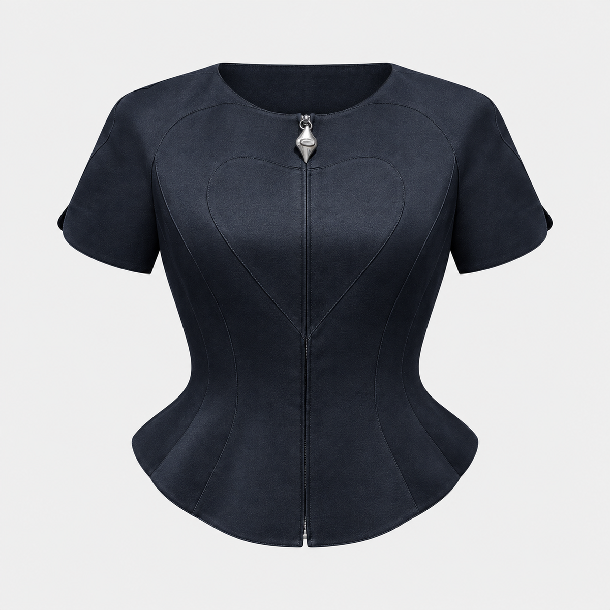 Black Sculpted Heart Corset Top Thierry Mugler 1990–1994