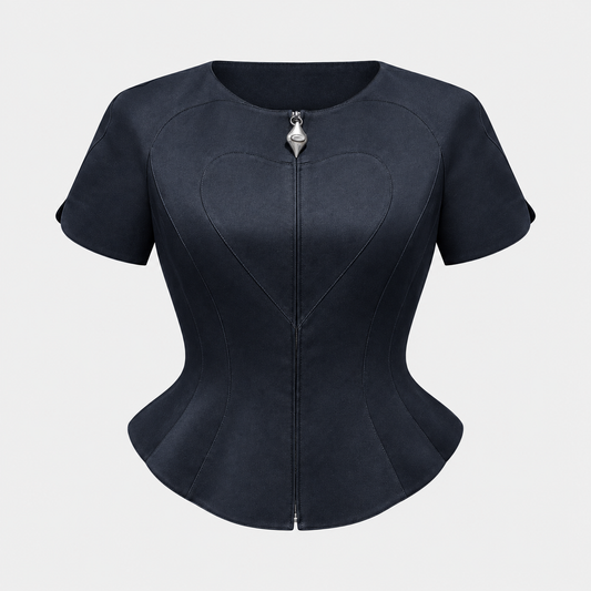 Black Sculpted Heart Corset Jacket Thierry Mugler 1990–1994